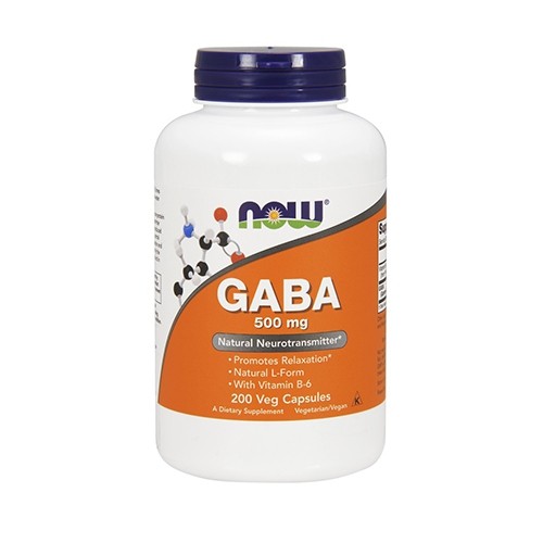 Now Foods Gaba 500mg + B6 (200 vcaps) Standard