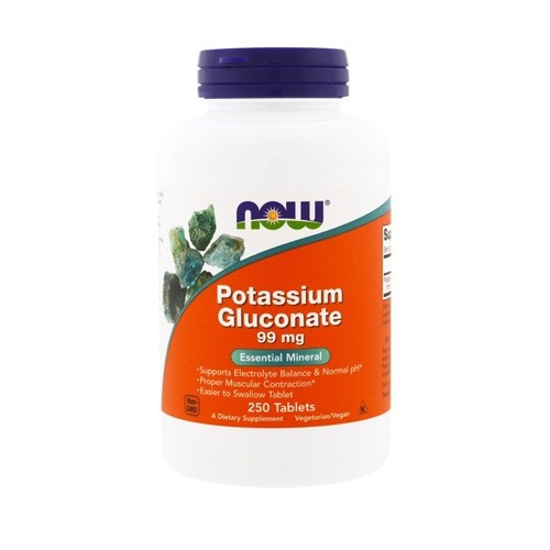 Now Foods Potassium Gluconate 99mg (250) Standard