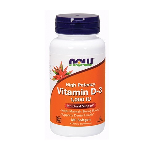 Now Foods Vitamin D3 1000IU (180) Standard