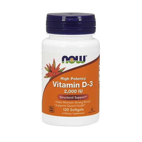 Now Foods Vitamin D3 2000IU (120) Standard