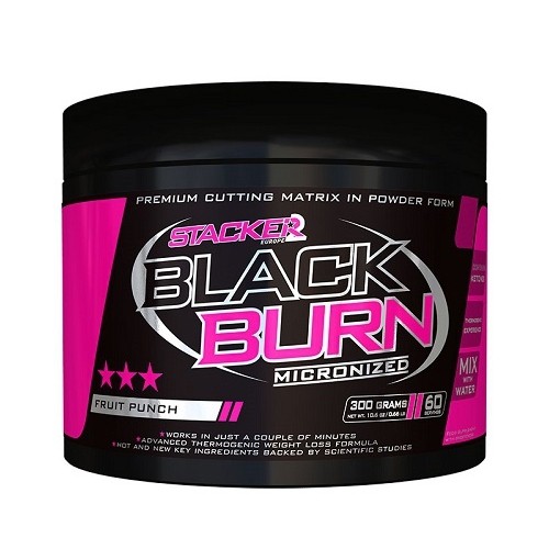 Stacker2 Black Burn Micronized (300g) Green Apple