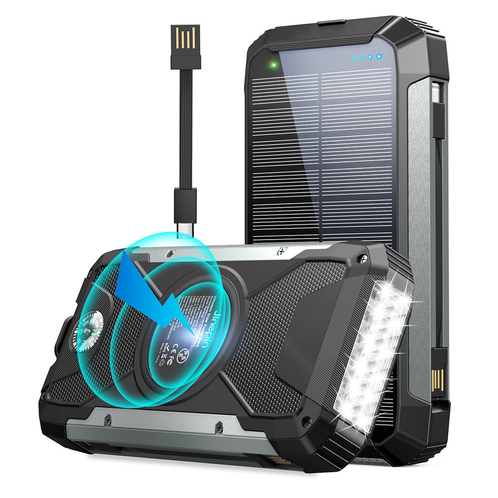 20000mAh  Wireless charger Solar power bank