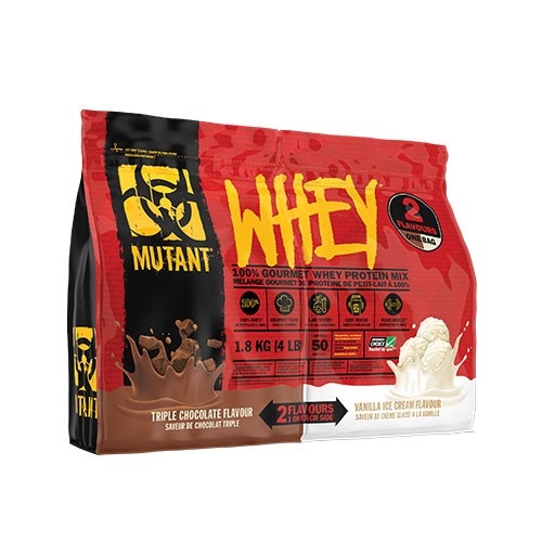 Mutant Mutant Whey - Dual Chamber Bag (4lbs) Triple Chocolate / Fudge Brownie