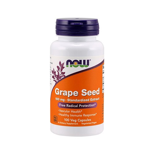 Now Foods Grape Seed 100 mg Standardized Extract (100 vcaps) Unflavoured