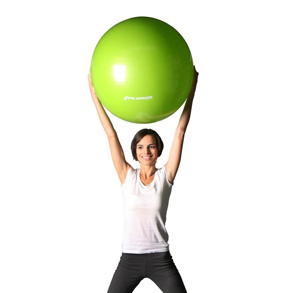 Pilates ball green 65cm + pump - Xplorer