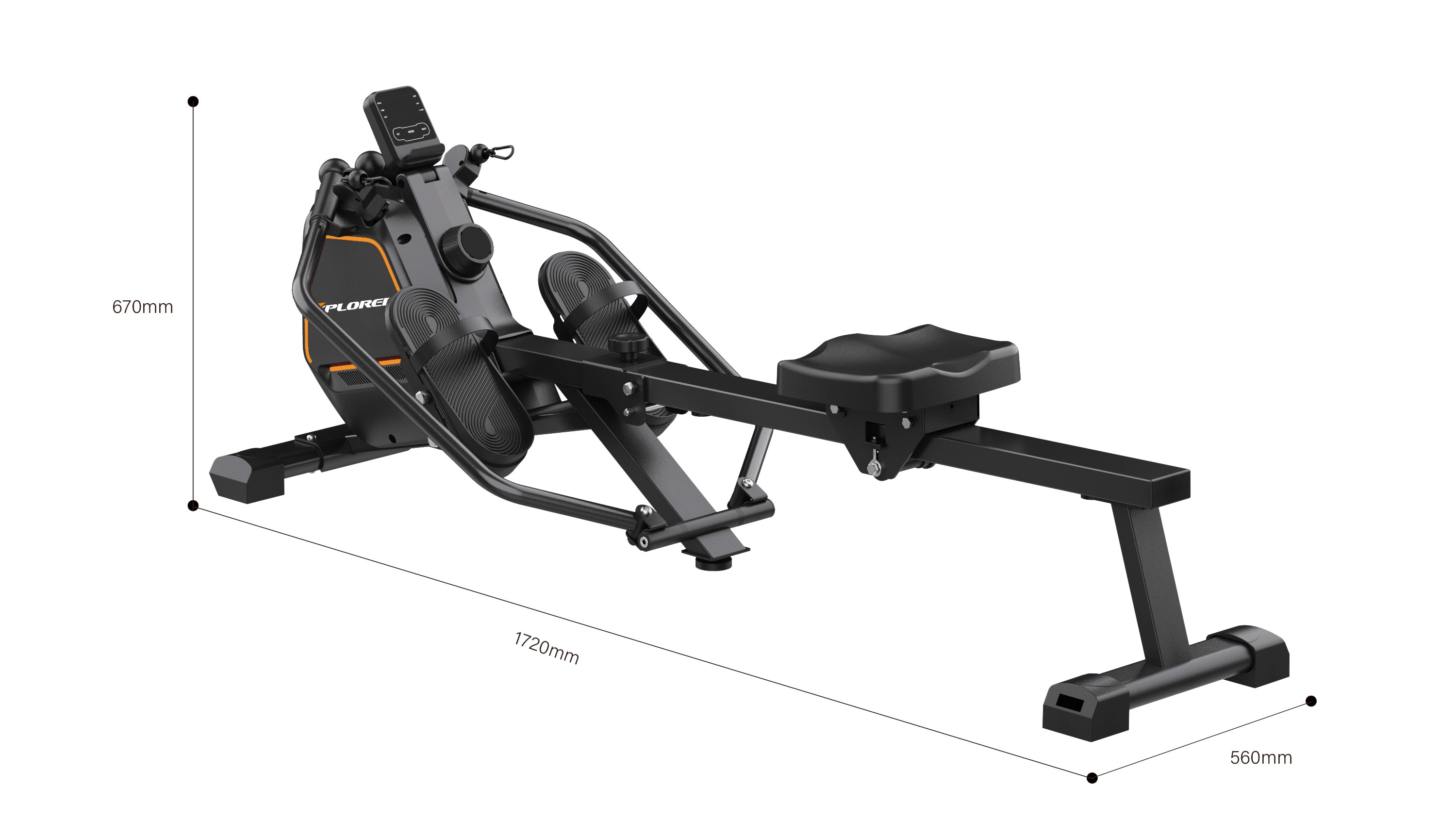 Rowing machine dual handle Xplorer Concept