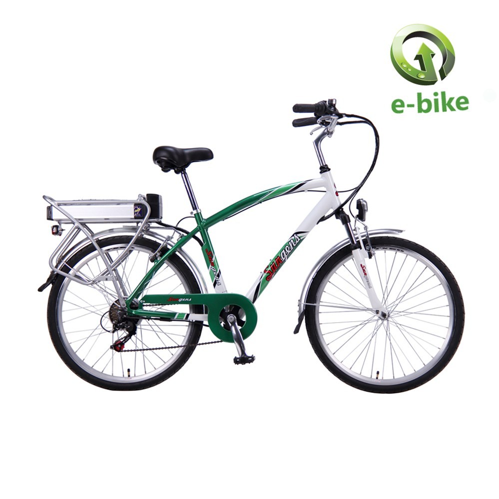 Electric Trekking 26 green bike