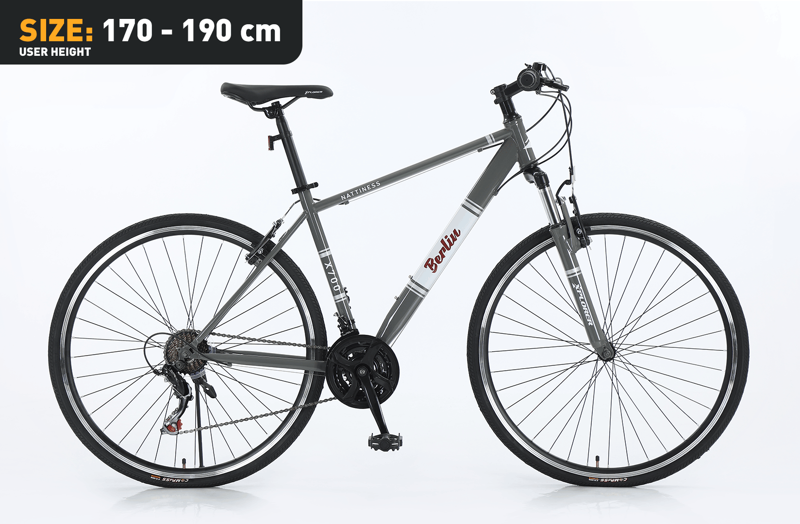 Xplorer City bike BERLIN Gray 28"