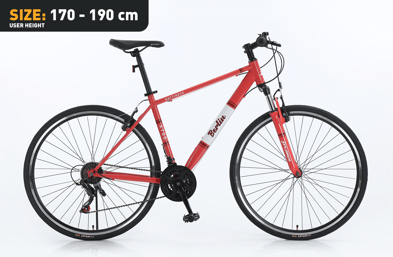 Xplorer City bike BERLIN Red 28"