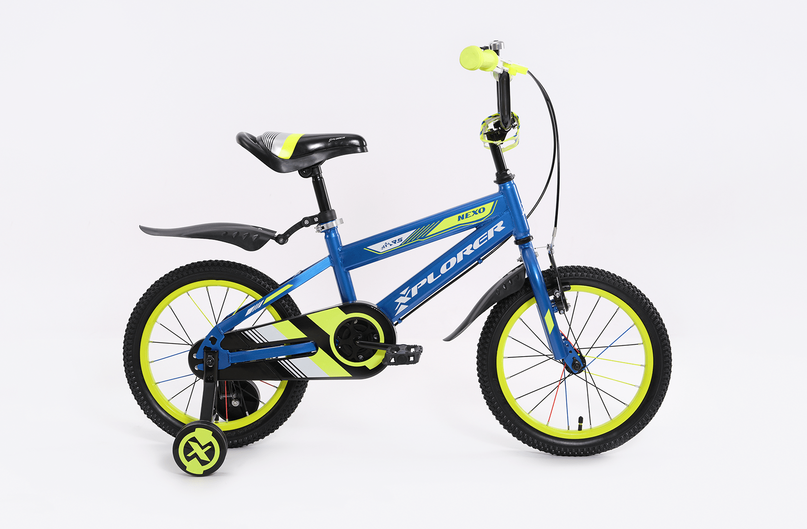 Xplorer kids bicycle NEXO navy blue-yellow 16"