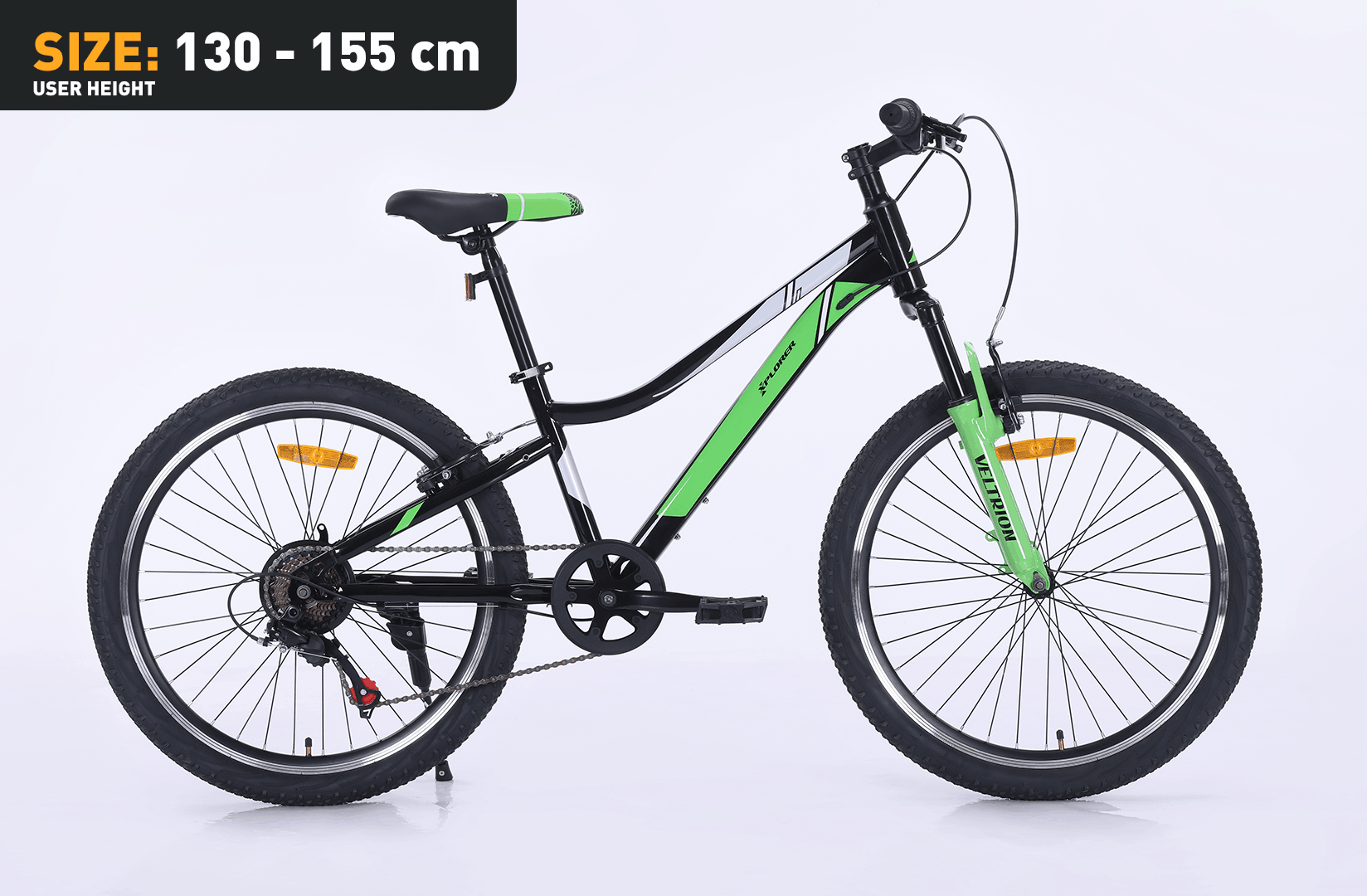 Kids bicycle Xplorer VELTRION Black-Green 24"