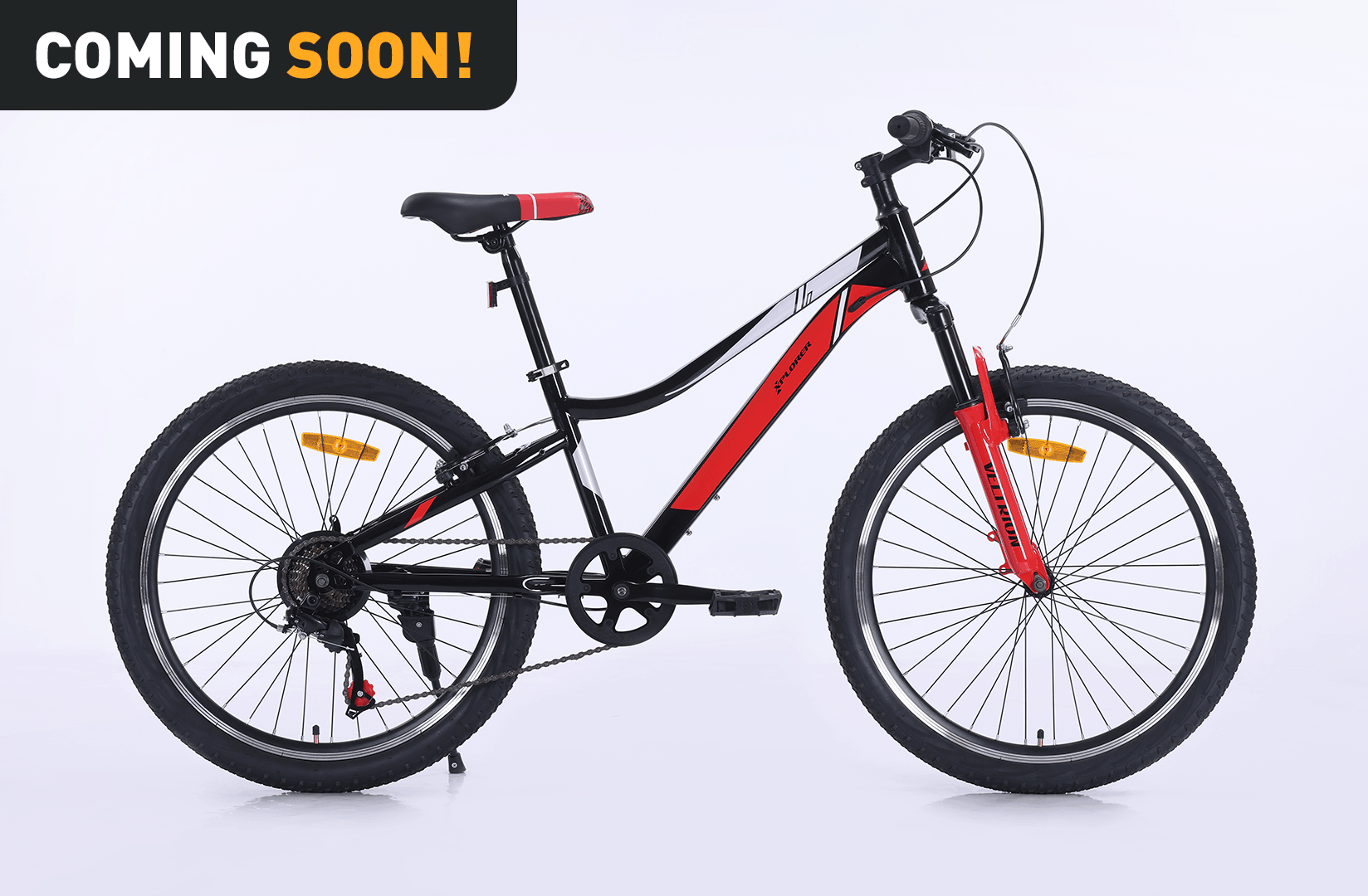 Kids bicycle Xplorer VELTRION Black-Red 24"