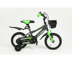 Xplorer kids bicycle DARK black-green 12"