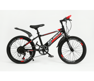 Kids bicycle Xplorer Ranger black-red 20"