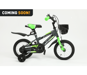 Xplorer kids bicycle DARK black-green 12"
